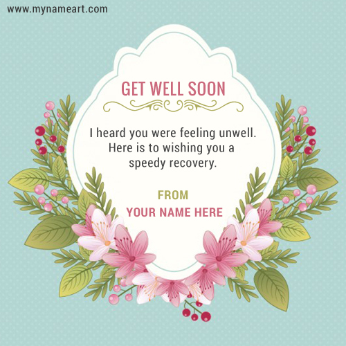 how to write a speedy recovery note