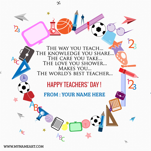 World Teachers Day Quotes With Name