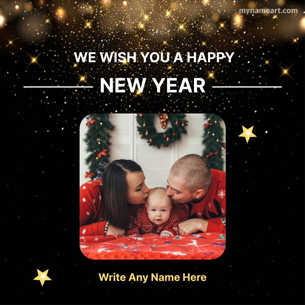 Celebrate New Year with a Touching Family Greeting Card