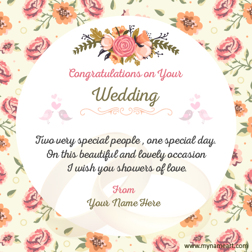 Make Wedding Congratulations Wishes Quotes Card | wishes greeting card