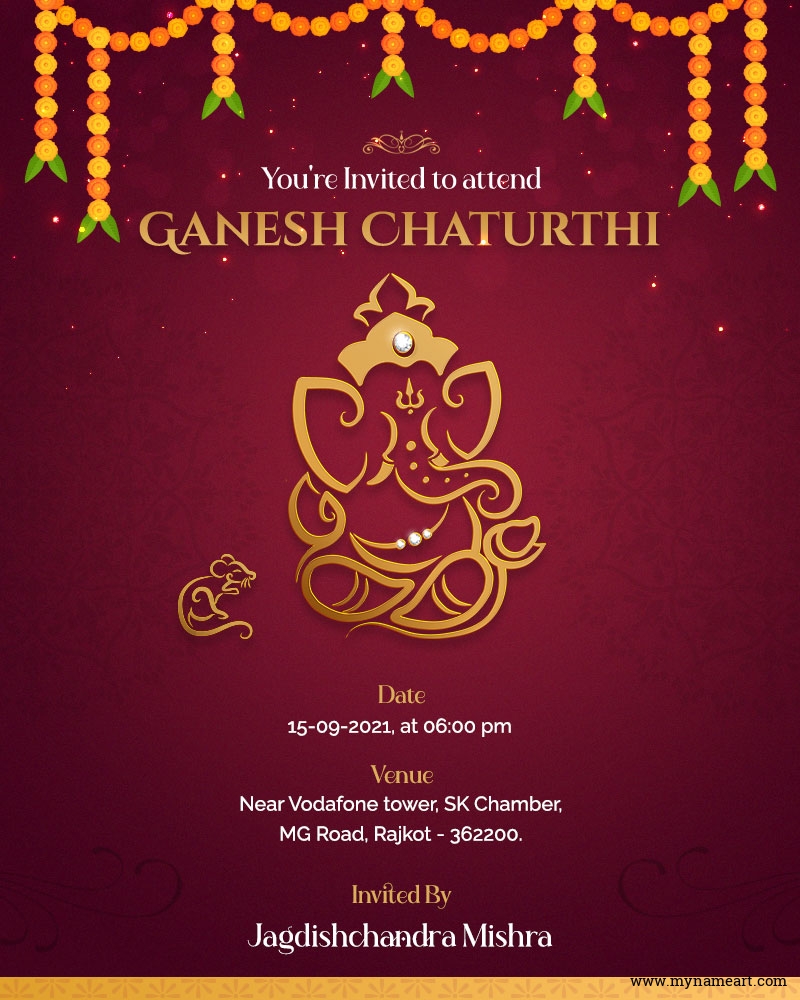 Ganpati Invitation Message In Marathi 2021 Text | Onvacationswall.com