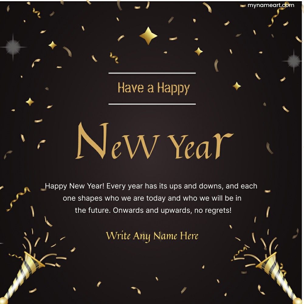 Have a Happy New Year Greeting Card | Elegant Wishes