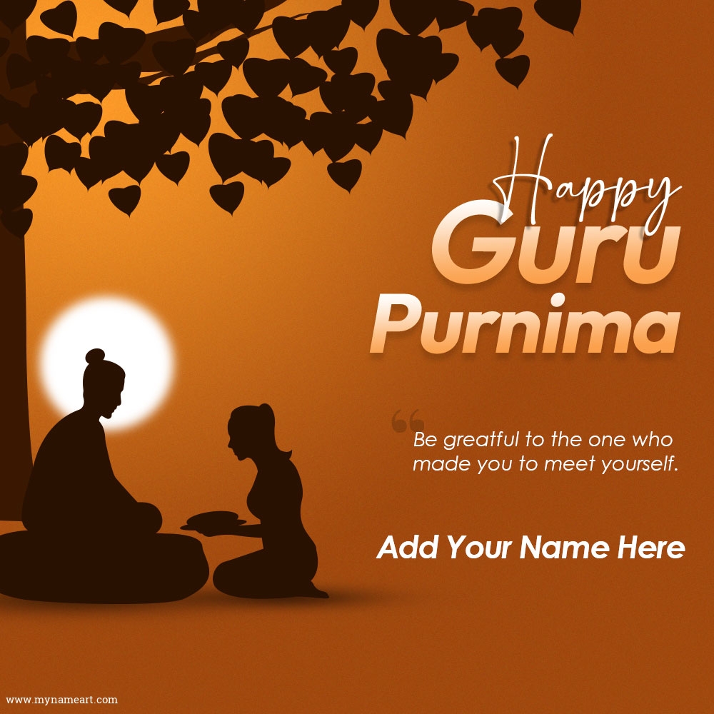 Happy Guru Purnima Instant Photo Maker With Custom Name