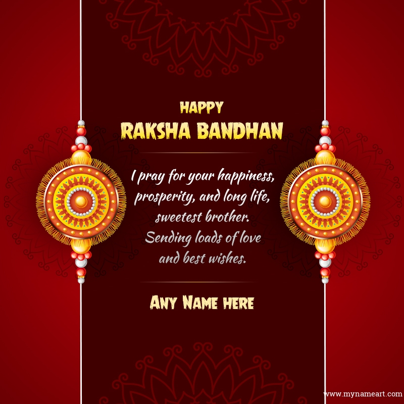 Happy Raksha Bandhan Card 