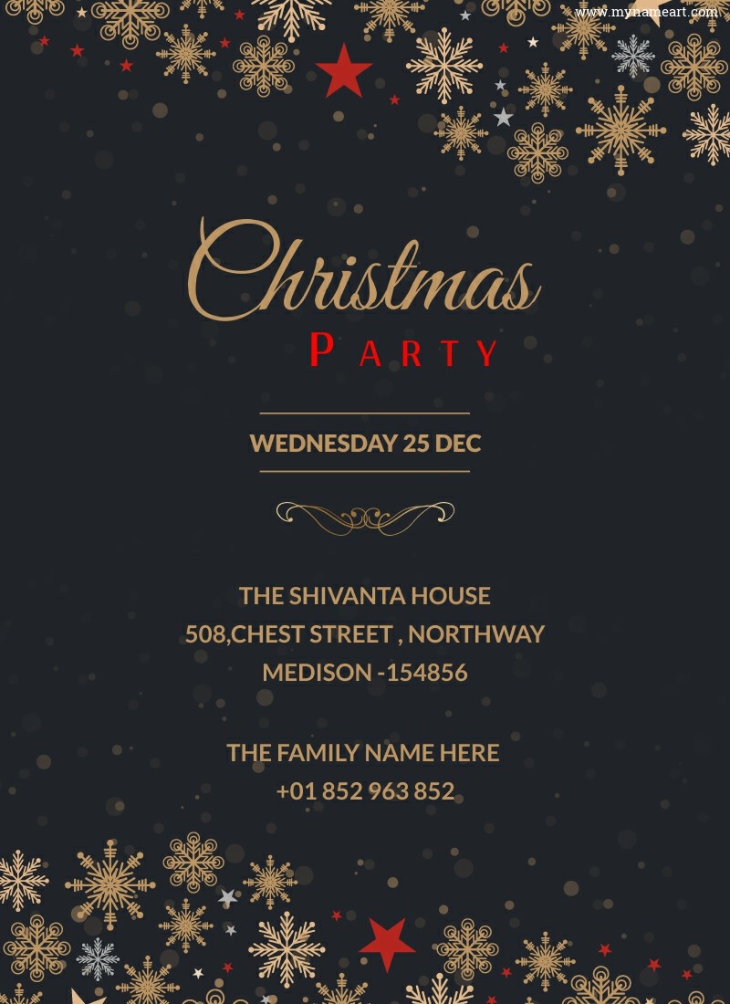 Elegant Christmas Party Invitation – Celebrate the Season