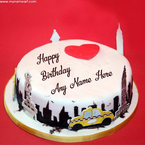 Write Name In City Birthday Cake Pics