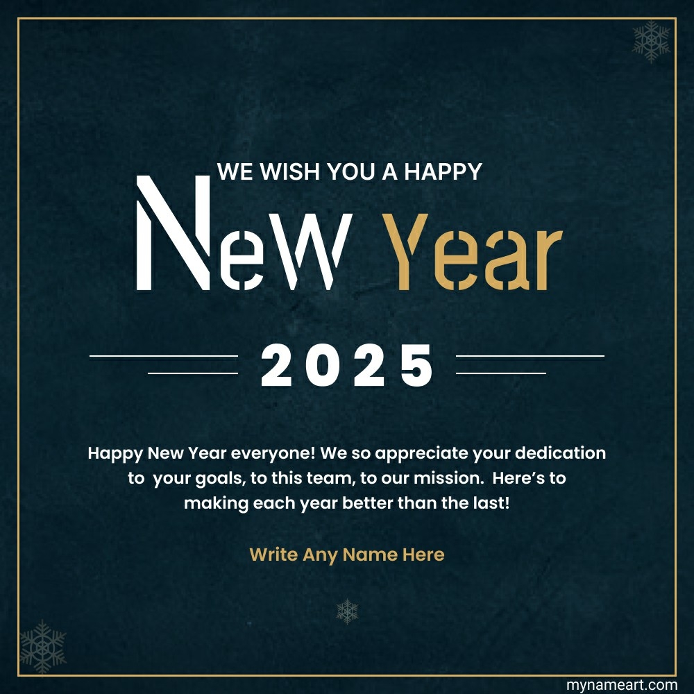 Elegant New Year 2025 Greeting Card – Celebrate with Warm Wishes