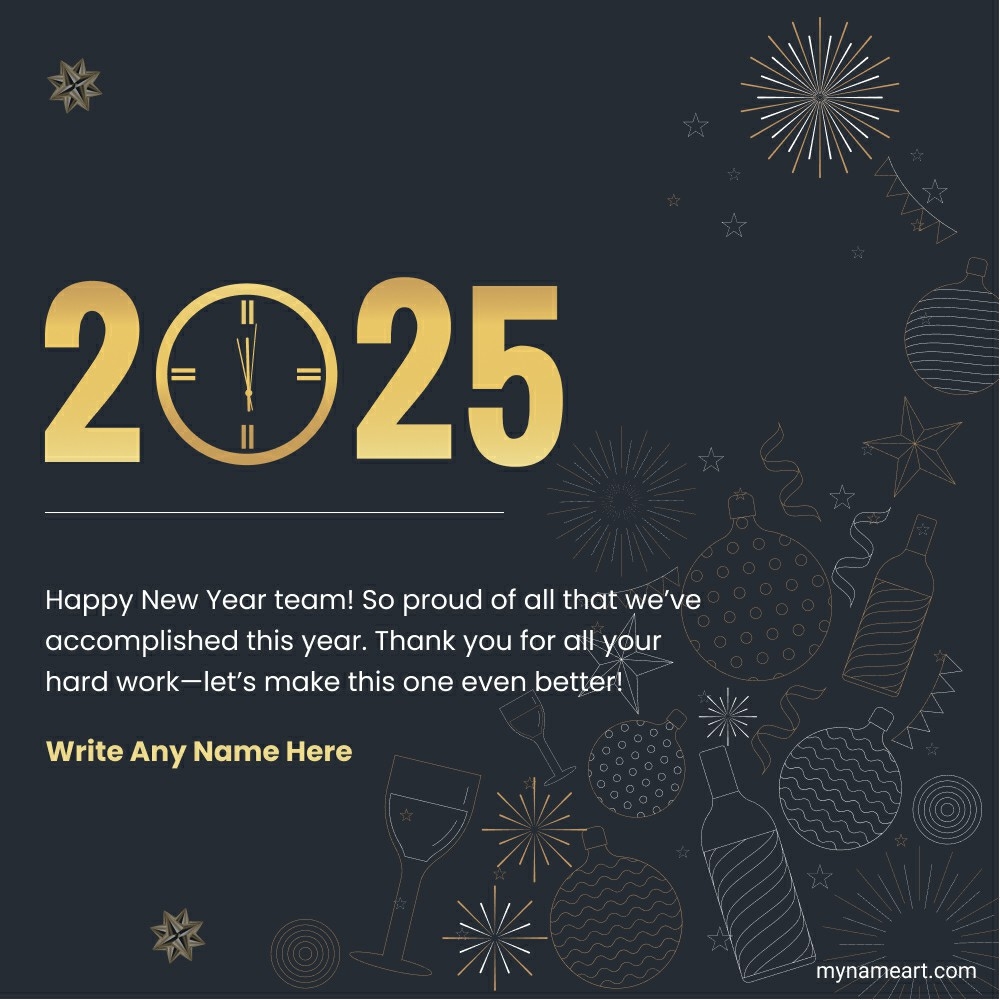 Team New Year 2025 Card – Celebrate Success Together