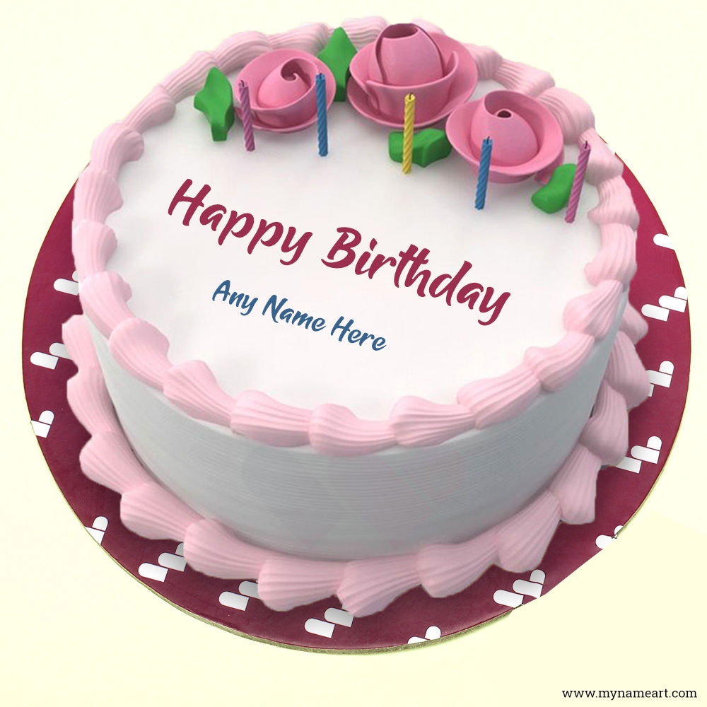 anniversary cake with name editor online free