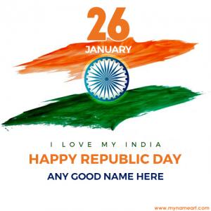 Republic Day 21 Wishes With My Name Image