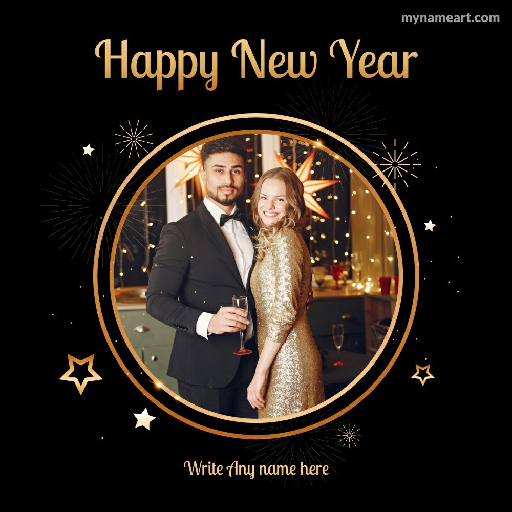 Personalized New Year Greeting Card 